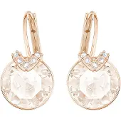 Swarovski Korvakoru 'Bella' roseekulta / valkoinen