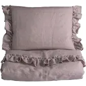 NG Baby Vuodevaatesetti pellava röyhelö rattaat/kehto Dusty Pink One Size Pojat, Tytöt