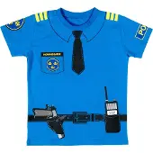 Den Goda Fen Naamiaisasut - Poliisi - Sininen - - 7-10 v (122-140) - Naamiaisasut
