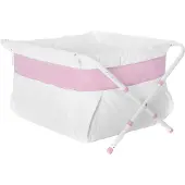 Bibabad Taitettava Kylpyamme 60-80 cm, Vaaleanpunainen