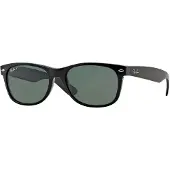 Ray-Ban New Wayfarer Classic RB2132 901/58 Polarized, Musta, Kehysmateriaali Muovi, Miehet aurinkolasit