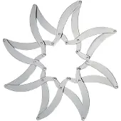 Alessi Pull-Out Trivet In 18/10 Polished Stainless Steel - Silver - D24CM