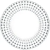 Nachtmann Bossa Nova lautanen 23 cm, 2-pakkaus Kirkas