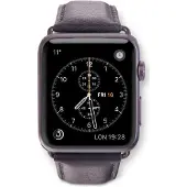 dbramante1928 Copenhagen - Watch Strap 42/44 mm - Black/Space Gray
