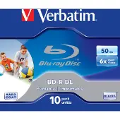 BD-R DL 50GB, 6x, printable, jewel case, 10kpl