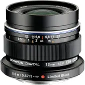 Olympus M.ZUIKO DIGITAL ED 12mm f/2,0 musta