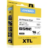 Dymo Tape XTL 24mmx7m all-purpose vinyl bl/whi