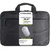 Tucano Borsa Idea 15,6" -tietokonelaukku + hiiri, musta