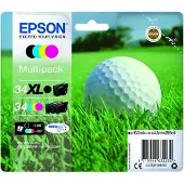 Epson DURABrite Ultra 34XL/34 - Musta, Syano, Magenta, Keltainen - 4 pakkaus