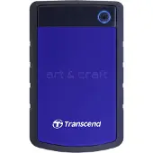 Transcend 2 tb external hdd 2.5", usb 3.1, rugged - storejet 25h3 (blue)