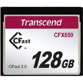 Transcend CFX650 128 Gt CFast 2.0 -muistikortti, musta