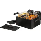 Princess - Kaksoisrasvakeitin 2x3L 1800W Musta