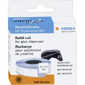 Herma 1051, Valkoinen, Paperi, 12 mm, 13 mm, 1000 kpl, Saksa