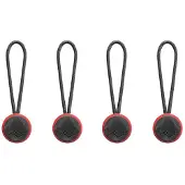 Peak Design Anchor V4 kiinnike, 4-pack, musta/punainen
