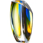 Kosta Boda Mirage maljakko 21 cm Sininen-meripihka