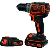 Black & Decker Pora/ruuvinväännin BL186K1B2-QW; 18 V; 2x2,0 Ah akku