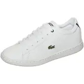 Lacoste Kenkä - Carnaby - Valkoinen/Laivastonsininen M. Nauhoite - - 29 - Kengät