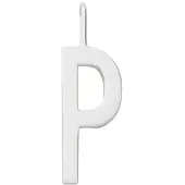 Design Letters Archetype Charm 16 mm Silver A-Z P
