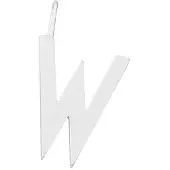 Design Letters Archetype Charm 16 mm Silver A-Z W