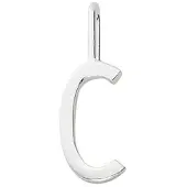 Design Letters Archetype Charm 10 mm Silver A-Z C