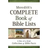 Baker Publishing Group Meredith's Complete Book of Bible Lists