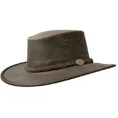 Barmah Hats nahkahattu Foldaway Oiled-naudannahka Ruskea unisex, size L