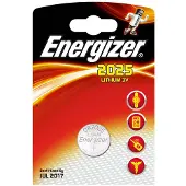 Energizer 637433, Kertakäyttöinen akku, CR2025, Litium, 3 V, 1 kpl, Hopea (E301021601)