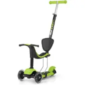 Milly Mally Little Star Potkuauto/Potkulauta 3-in-1, Vihreä