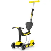 Milly Mally Little Star Potkuauto/Potkulauta 3-in-1, Keltainen