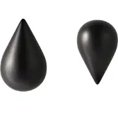Normann Copenhagen Dropit koukku iso, 2 kpl, musta