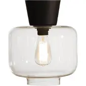 Globen Lighting Kattovalaisin , Musta, Lasi