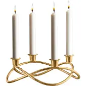 Georg Jensen Season kynttilänjalka Ø26 cm kullattu