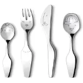 Georg Jensen The Twist Family lasten aterimet, 4 kpl