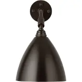 Gubi - Bestlite BL7 seinävalaisin, musta-messinki, 29 cm