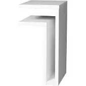 Maze F-shelf seinähylly, vasen, valkoinen