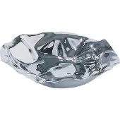 Alessi Round Basket In 18/10 Stainless Steel - Silver - D27.5CM