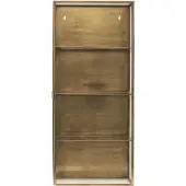 House Doctor Vitrineskab, Hdglass, Messing - Gold - 35X15X80