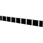 LoCa Knax vaatenaulakko 80 cm musta-harmaa