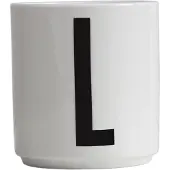 Design Letters Porcelain Cup A-Z, Æ, Ø - White - 25 CL
