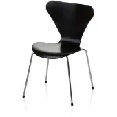 Fritz Hansen Series 7 Tuoli, miniature Musta