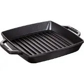 Staub Pure grillipannu valurauta neliö musta 33 cm