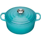 Le Creuset - Signature Valurautapata pyöreä 24 cm 4,2 L Caribbean