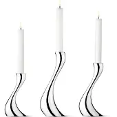 Georg Jensen Cobra kynttilänjalka, 3 kpl