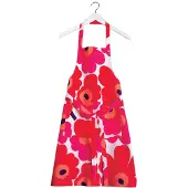 Marimekko Pieni Unikko -esiliina, punainen