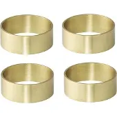Bloomingville -lautasliinarenkaat 4/pk messinki