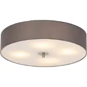 QAZQA Maalaismainen kattovalaisin harmaa 50 cm - Drum