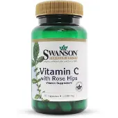 Swanson Health C-vitamiini ruusunmarja-uutteella, 1000 mg - 90 kapselia