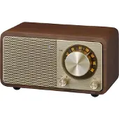 Sangean Genuine Mini WR-7 -FM-radio Bluetooth-yhteydellä, kirsikka
