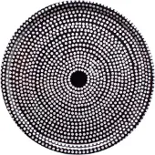 Marimekko - Fokus Tarjotin 46 cm Musta/Valkoinen