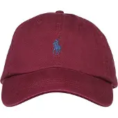 Ralph Lauren for man. 710667709032 Burgundy cotton chino cap (OSFA), Casual